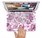 The White and Pink Birds with Floral Pattern Skin Set for the Apple MacBook Pro 15"