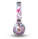 The White and Pink Birds with Floral Pattern Skin for the Beats by Dre Mixr Headphones