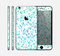 The White with Blue & Green Floral Thin Laced Skin for the Apple iPhone 6 Plus