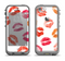 The White with Colored Pucker Lip Prints Apple iPhone 5c LifeProof Fre Case Skin Set