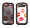 The White with Colored Pucker Lip Prints Samsung Galaxy S4 LifeProof Nuud Case Skin Set