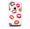 The White with Colored Pucker Lip Prints Skin for the iPhone 5c OtterBox Commuter Case