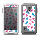 The White with Pink & Blue Vector Tweety Birds Samsung Galaxy S5 LifeProof Fre Case Skin Set