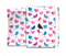 The White with Pink & Blue Vector Tweety Birds Full Body Skin Set for the Apple iPad Mini 3