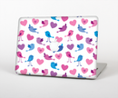 The White with Pink & Blue Vector Tweety Birds Skin Set for the Apple MacBook Pro 13"   (A1278)