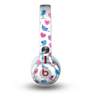 The White with Pink & Blue Vector Tweety Birds Skin for the Beats by Dre Mixr Headphones