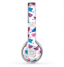 The White with Pink & Blue Vector Tweety Birds Skin for the Beats by Dre Solo 2 Headphones