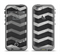 The Wide Black and Light Gray Chevron Pattern V3 Apple iPhone 5c LifeProof Fre Case Skin Set