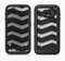 The Wide Black and Light Gray Chevron Pattern V3 Full Body Samsung Galaxy S6 LifeProof Fre Case Skin Kit