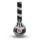The Wide Black and Light Gray Chevron Pattern V3 Skin for the Beats by Dre Mixr Headphones