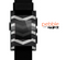 The Wide Black and Light Gray Chevron Pattern V3 Skin for the Pebble SmartWatch