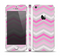 The Wide Pink Vintage Colored Chevron Pattern V6 Skin Set for the Apple iPhone 5