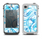 The Wild Blue Swirly Vector Water Pattern Apple iPhone 4-4s LifeProof Fre Case Skin Set