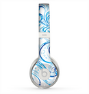 The Wild Blue Swirly Vector Water Pattern Skin for the Beats by Dre Solo 2 Headphones