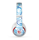 The Wild Blue Swirly Vector Water Pattern Skin for the Beats by Dre Studio (2013+ Version) Headphones