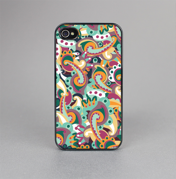 The Wild Colorful Shape Collage Skin-Sert for the Apple iPhone 4-4s Skin-Sert Case