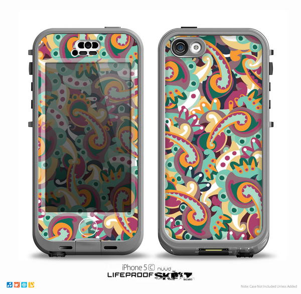 The Wild Colorful Shape Collage Skin for the iPhone 5c nüüd LifeProof Case