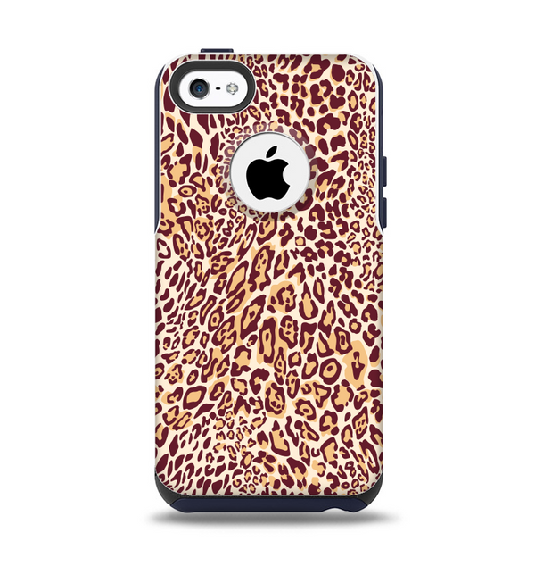 The Wild Leopard Print Apple iPhone 5c Otterbox Commuter Case Skin Set