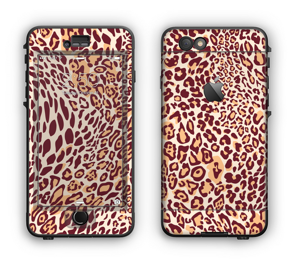 The Wild Leopard Print Apple iPhone 6 LifeProof Nuud Case Skin Set