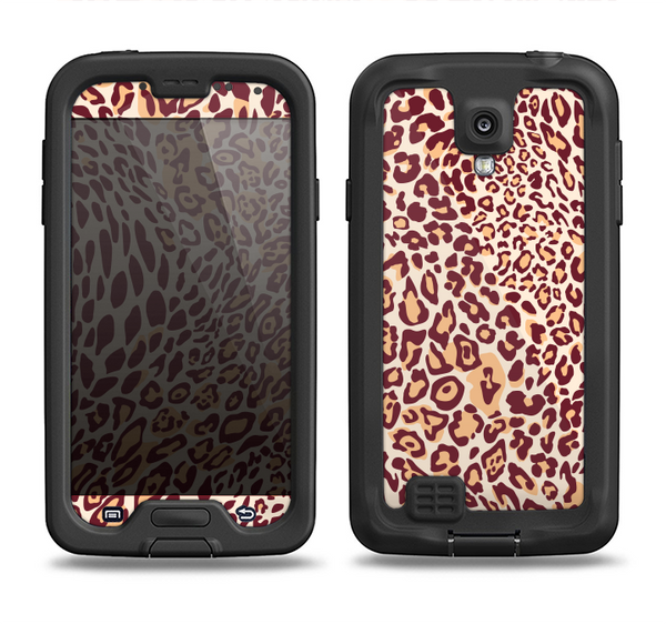 The Wild Leopard Print Samsung Galaxy S4 LifeProof Nuud Case Skin Set