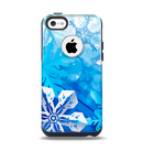 The Winter Abstract Blue Apple iPhone 5c Otterbox Commuter Case Skin Set