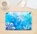 The Winter Abstract Blue Skin Kit for the 12" Apple MacBook (A1534)
