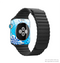 The Winter Abstract Blue Full-Body Skin Kit for the Apple Watch
