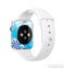 The Winter Abstract Blue Full-Body Skin Kit for the Apple Watch