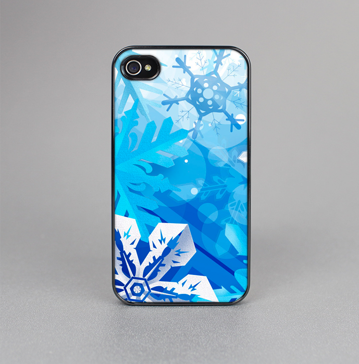 The Winter Abstract Blue Skin-Sert for the Apple iPhone 4-4s Skin-Sert Case