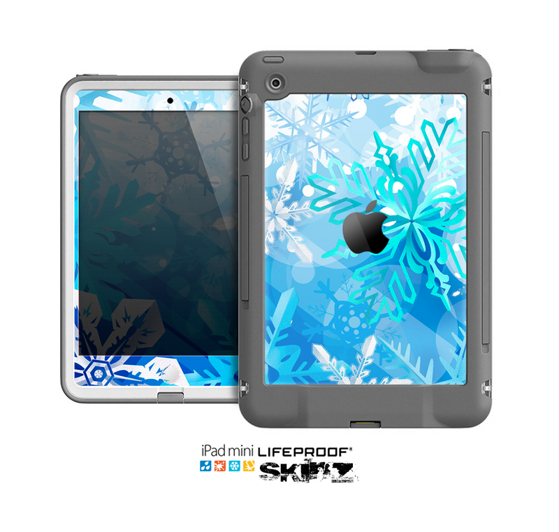 The Winter Abstract Blue Skin for the Apple iPad Mini LifeProof Case