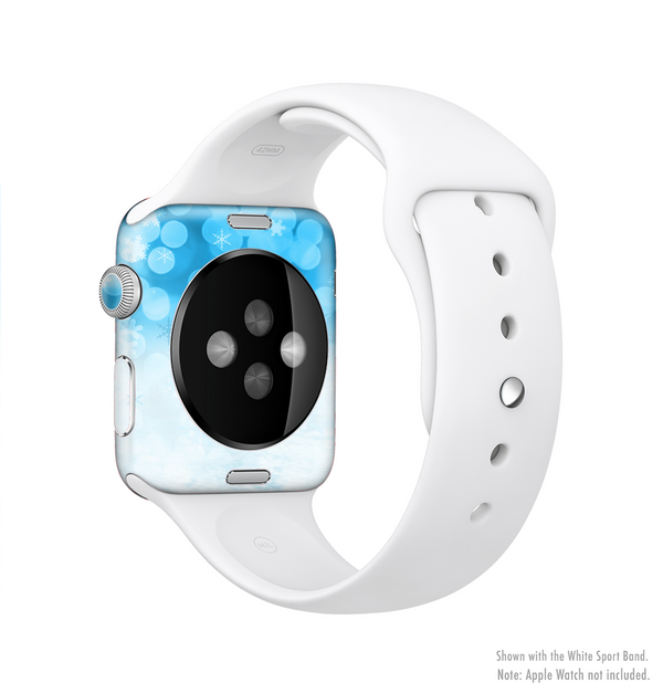 The Winter Blue Abstract Unfocused Full-Body Skin Kit for the Apple Watch
