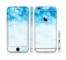The Winter Blue Abstract Unfocused Sectioned Skin Series for the Apple iPhone 6s Plus