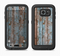 The Wood Planks with Peeled Blue Paint Full Body Samsung Galaxy S6 LifeProof Fre Case Skin Kit