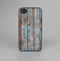 The Wood Planks with Peeled Blue Paint Skin-Sert for the Apple iPhone 4-4s Skin-Sert Case