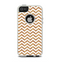 The Wood & White Chevron Pattern Apple iPhone 5-5s Otterbox Commuter Case Skin Set