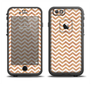 The Wood & White Chevron Pattern Apple iPhone 6/6s LifeProof Fre Case Skin Set