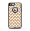 The Wood & White Chevron Pattern Apple iPhone 6 Otterbox Defender Case Skin Set