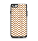 The Wood & White Chevron Pattern Apple iPhone 6 Otterbox Symmetry Case Skin Set