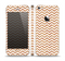 The Wood & White Chevron Pattern Skin Set for the Apple iPhone 5s