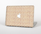 The Wood & White Chevron Pattern Skin Set for the Apple MacBook Pro 13" with Retina Display