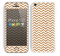The Wood & White Chevron Pattern Skin for the Apple iPhone 5c