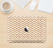 The Wood & White Chevron Pattern Skin Kit for the 12" Apple MacBook (A1534)