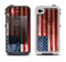 The Wooden Grungy American Flag Apple iPhone 4-4s LifeProof Fre Case Skin Set