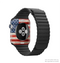 The Wooden Grungy American Flag Full-Body Skin Set for the Apple Watch