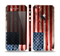The Wooden Grungy American Flag Skin Set for the Apple iPhone 5s