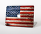 The Wooden Grungy American Flag Skin Set for the Apple MacBook Pro 13" with Retina Display
