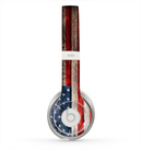 The Wooden Grungy American Flag Skin for the Beats by Dre Solo 2 Headphones