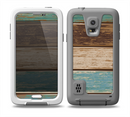 The Wooden Planks With Chipped Green And Brown Pain Skin Samsung S5 frē LifeProof Case