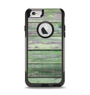 The Wooden Planks with Chipped Green Paint Apple iPhone 6 Otterbox Commuter Case Skin Set