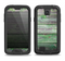 The Wooden Planks with Chipped Green Paint Samsung Galaxy S4 LifeProof Nuud Case Skin Set